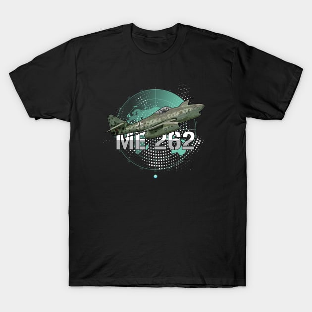 Luftwaffe ME262 Wunderwaffe Pilot Gift WW2 Warbird T-Shirt by woormle